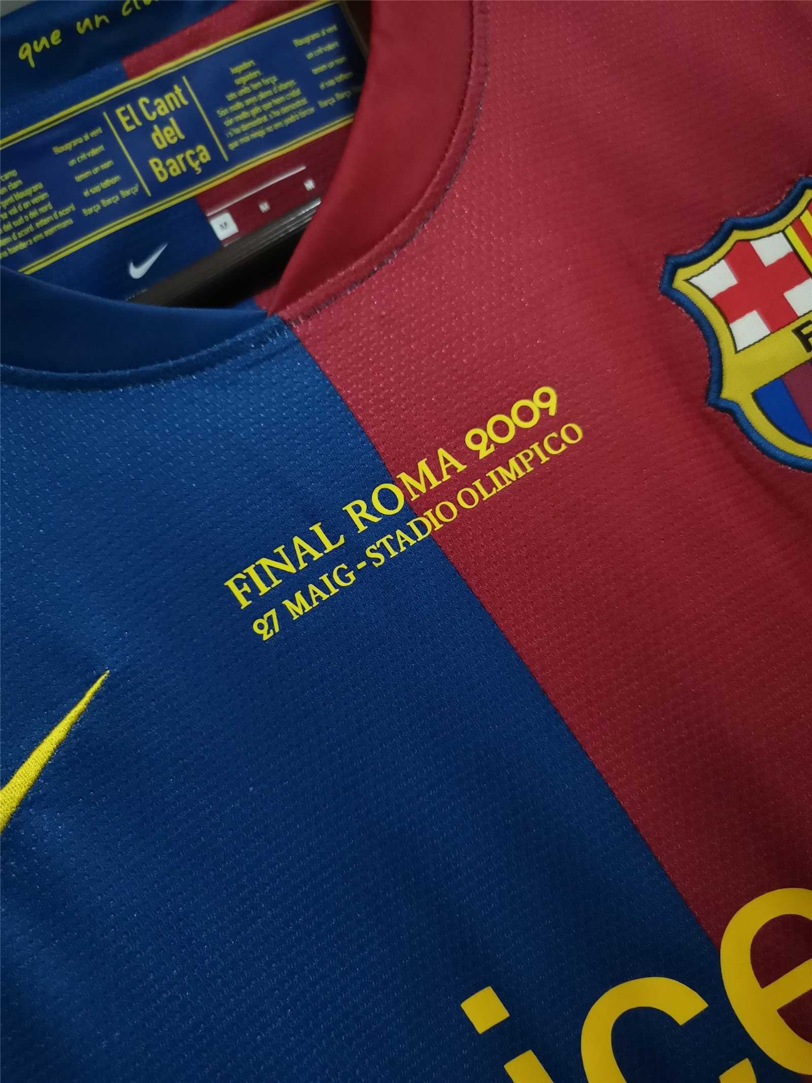 FC Barcelona 2009 UCL Final Home Jersey – Messi #10 (Embroidery Edition)