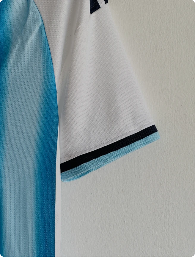 Argentina Home Jersey Embroidery – Messi #10 (Sky Blue & White) 🇦🇷⚽