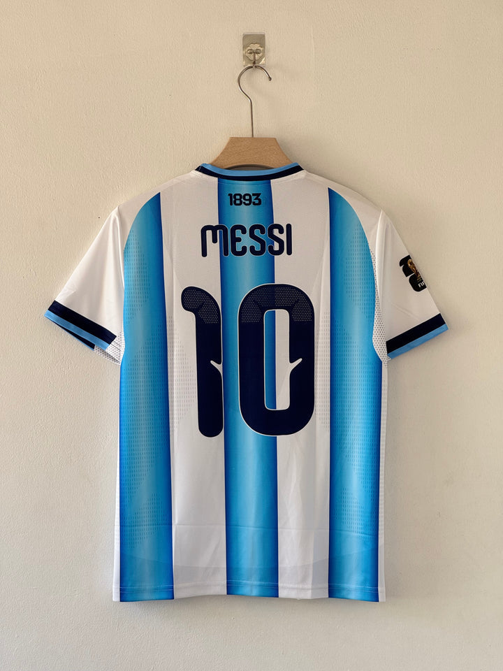 Argentina Home Jersey Embroidery – Messi #10 (Sky Blue & White) 🇦🇷⚽
