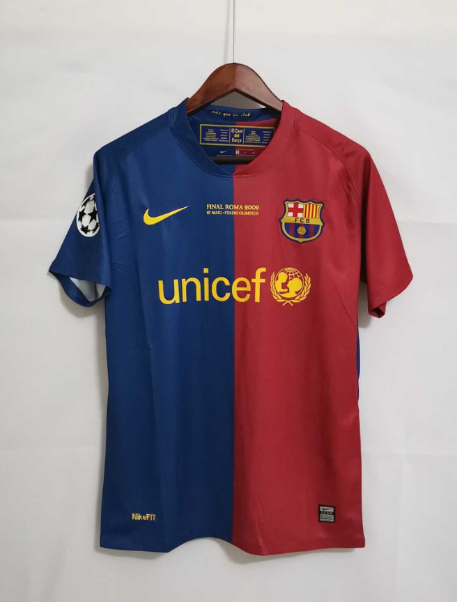 FC Barcelona 2009 UCL Final Home Jersey – Messi #10 (Embroidery Edition)