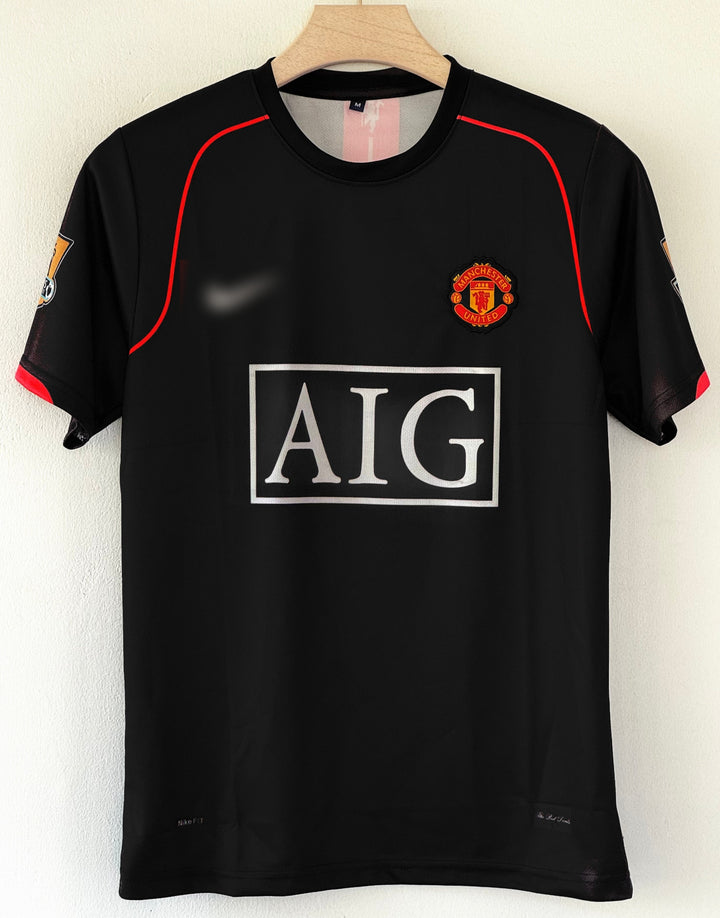 Manchester United Away Jersey – Cristiano Ronaldo (Black AIG Edition)